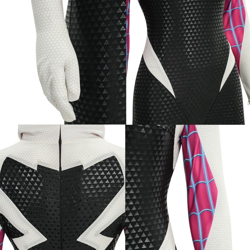 Spider-Gwen Cosplay Costume Spider-Man Across the Spider-Verse Halloween Suit Upgraded Version