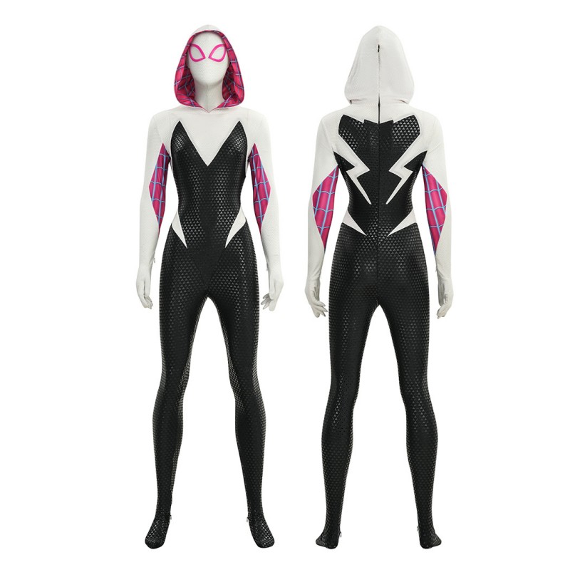 Spider-Gwen Cosplay Costume Spider-Man Across the Spider-Verse Halloween Suit Upgraded Version