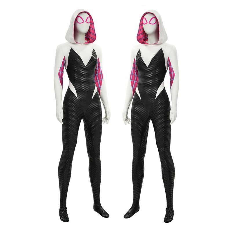 Spider-Gwen Cosplay Costume Spider-Man Across the Spider-Verse Halloween Suit Upgraded Version