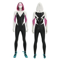 Spider-Gwen Cosplay Costume Spider-Man Across the Spider-Verse Halloween Suit Upgraded Version