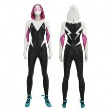 Spider-Gwen Cosplay Costume Spider-Man Across the Spider-Verse Halloween Suit Upgraded Version