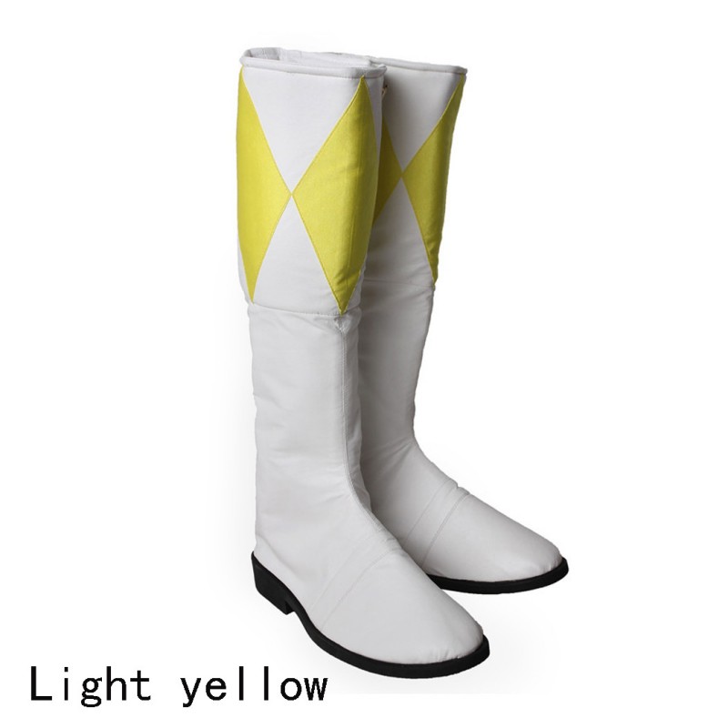Multiple Colors Power Rangers Boots Mighty Morphin Shoes MMPR Cosplay Costumes