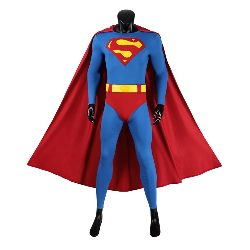 Super 1978 Cosplay Costume Christopher Reeve Classic Suit Clark Kent Outfit
