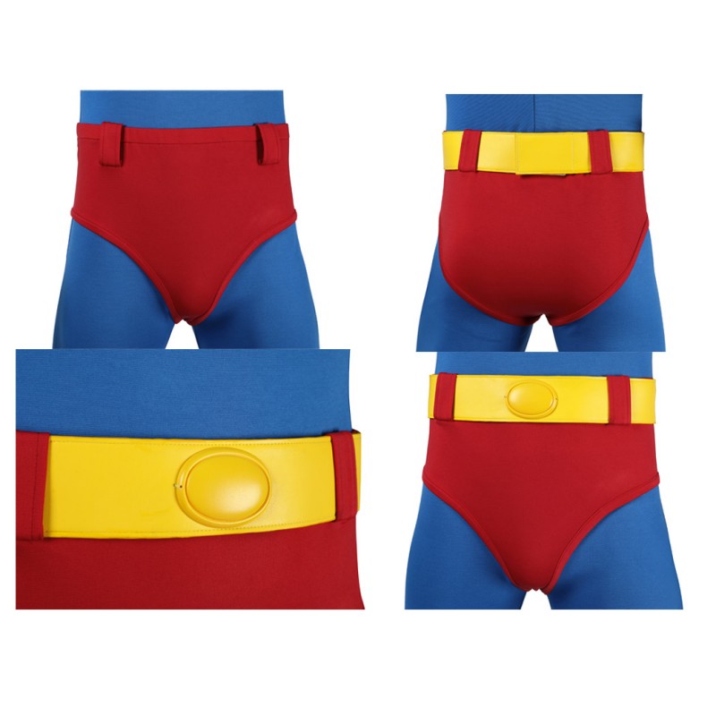 Super 1978 Cosplay Costume Christopher Reeve Classic Suit Clark Kent Outfit