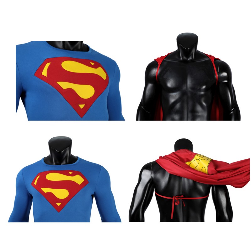 Super 1978 Cosplay Costume Christopher Reeve Classic Suit Clark Kent Outfit