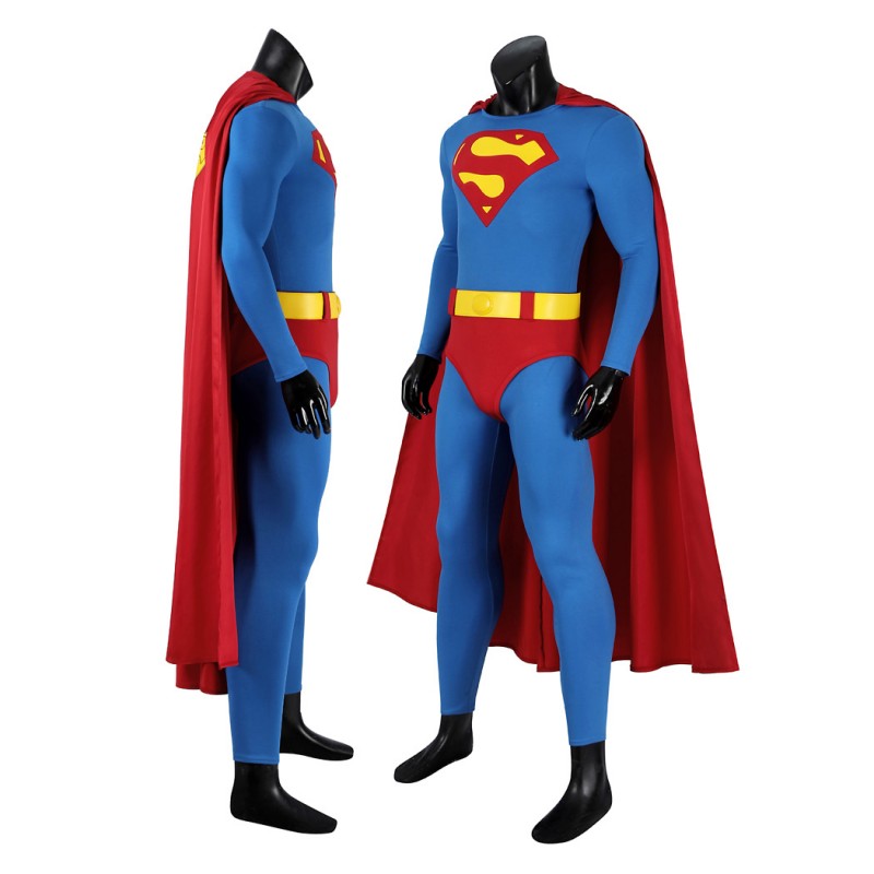 Super 1978 Cosplay Costume Christopher Reeve Classic Suit Clark Kent Outfit