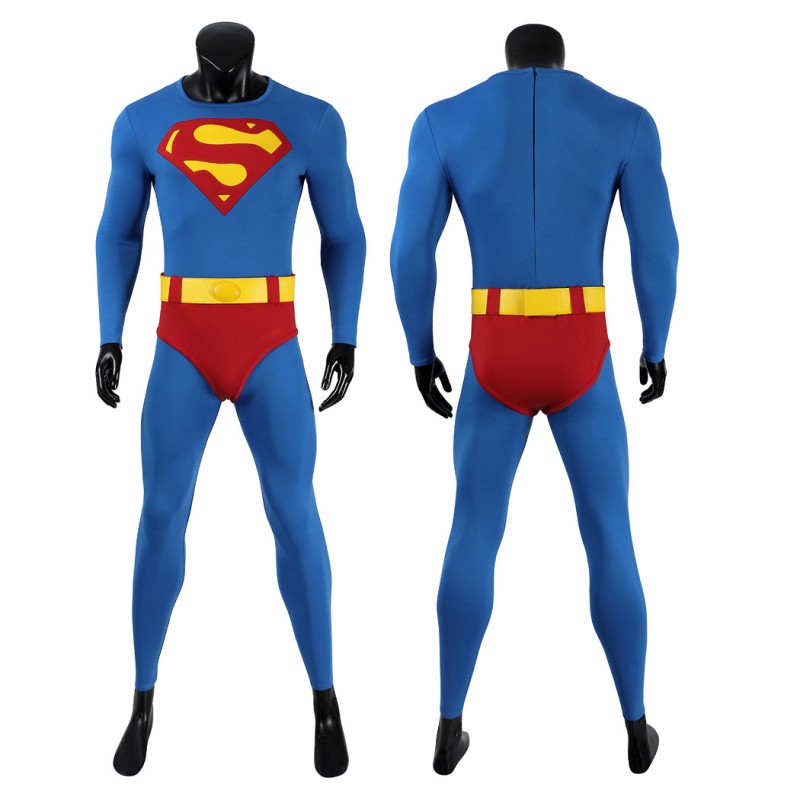 Super 1978 Cosplay Costume Christopher Reeve Classic Suit Clark Kent Outfit
