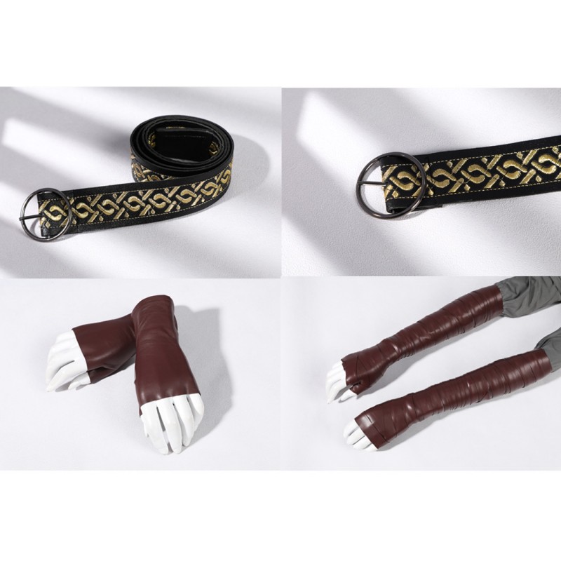 Dark Souls 3 Fire Keeper Cosplay Costume Black Dress Cloak Women Halloween Suit