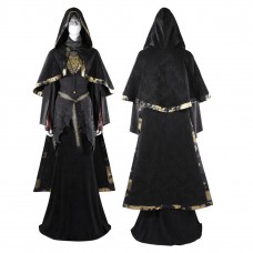 Dark Souls 3 Fire Keeper Cosplay Costume Black Dress Cloak Women Halloween Suit