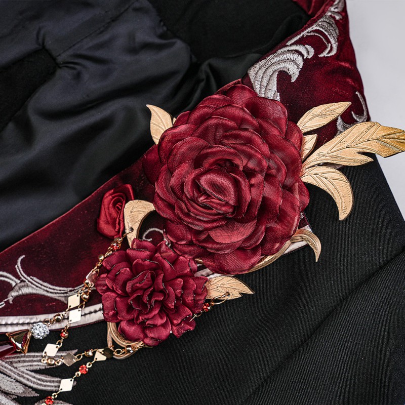 Love and Deepspace Silver Winged Demon Cosplay Costume Women Dress Outfit