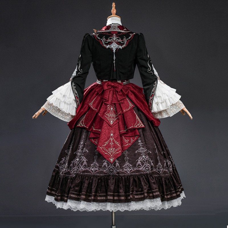 Love and Deepspace Silver Winged Demon Cosplay Costume Women Dress Outfit