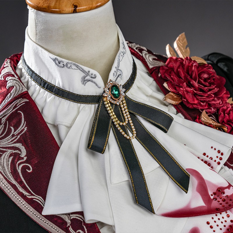 Love and Deepspace Silver Winged Demon Cosplay Costume Women Dress Outfit