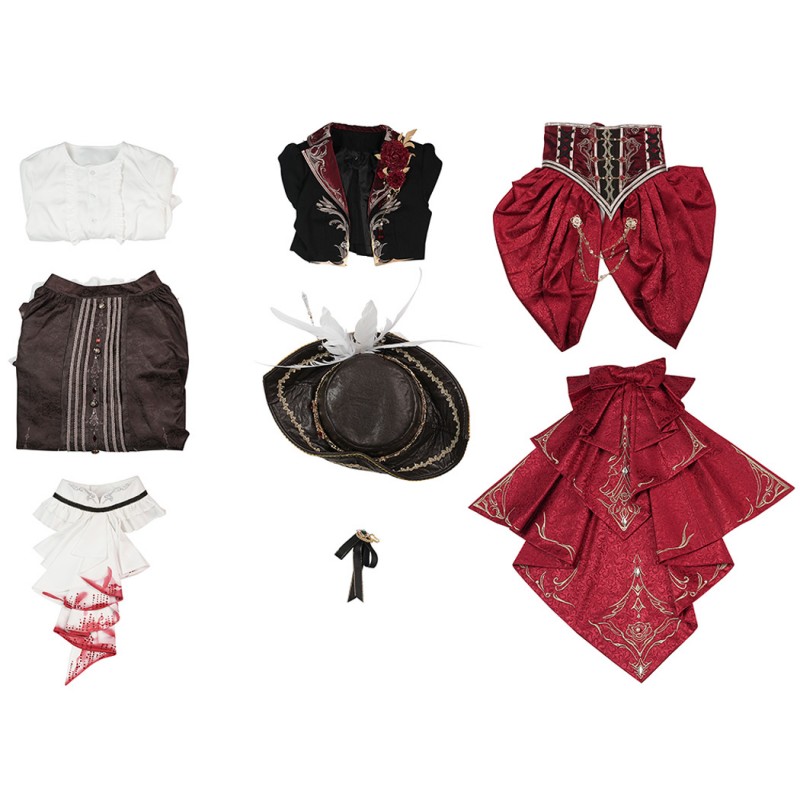 Love and Deepspace Silver Winged Demon Cosplay Costume Women Dress Outfit