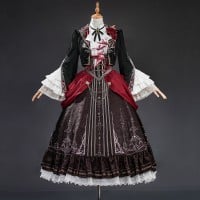 Love and Deepspace Silver Winged Demon Cosplay Costume Women Dress Outfit