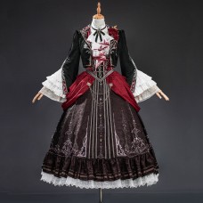 Love and Deepspace Silver Winged Demon Cosplay Costume Women Dress Outfit