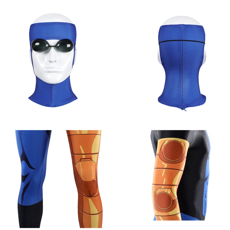 Invincible Season 4 Mark Grayson Cosplay Costume Printed Jumpsuit Superhero Suit