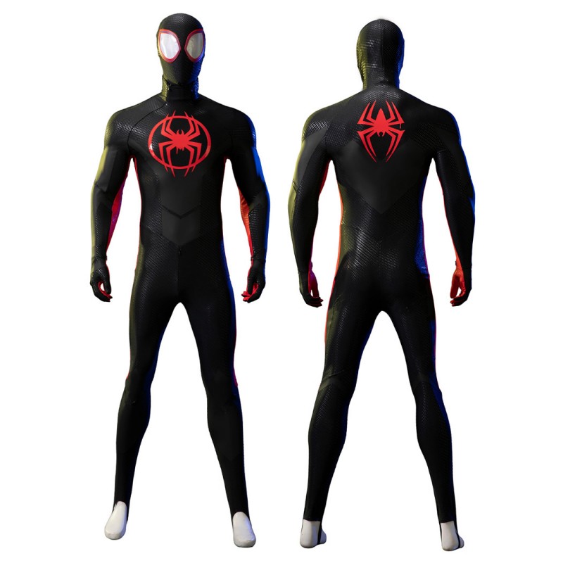 Miles Morales Spider-Man Across the Spider-Verse Cosplay Costume Adult Deluxe Suit