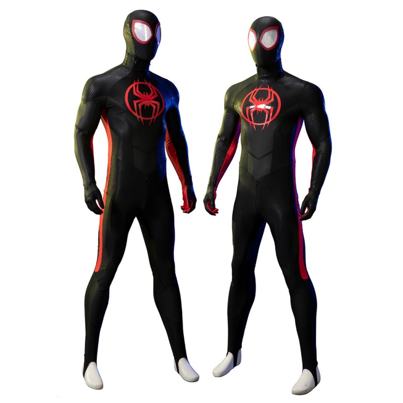 Miles Morales Spider-Man Across the Spider-Verse Cosplay Costume Adult Deluxe Suit