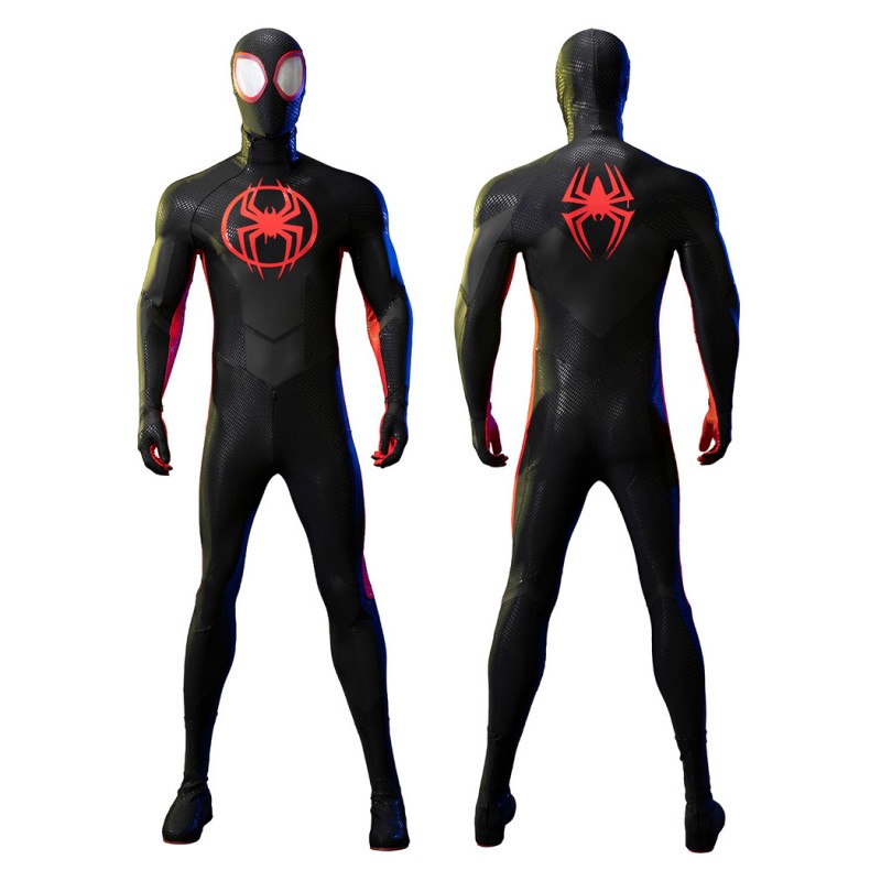 Miles Morales Spider-Man Across the Spider-Verse Cosplay Costume Adult Deluxe Suit