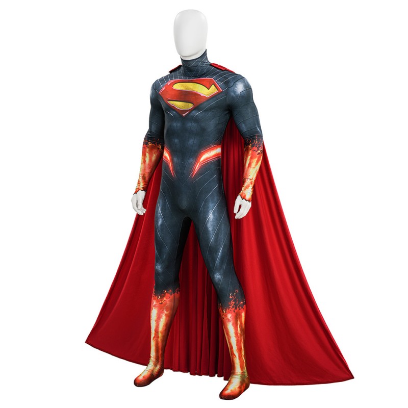 Clark Kent Cosplay Suit Absolute Man Halloween Jumpsuit