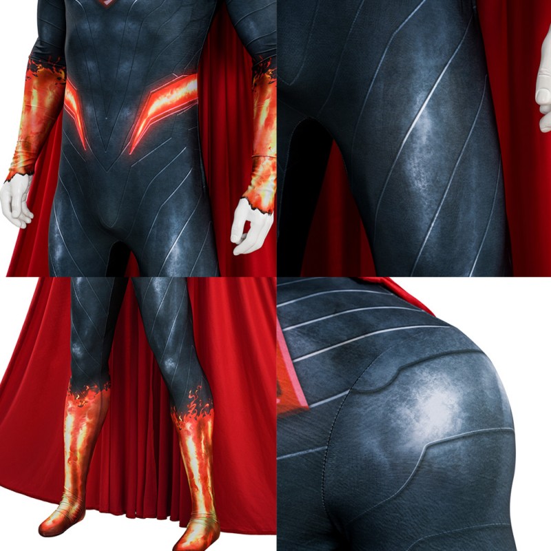 Clark Kent Cosplay Suit Absolute Man Halloween Jumpsuit