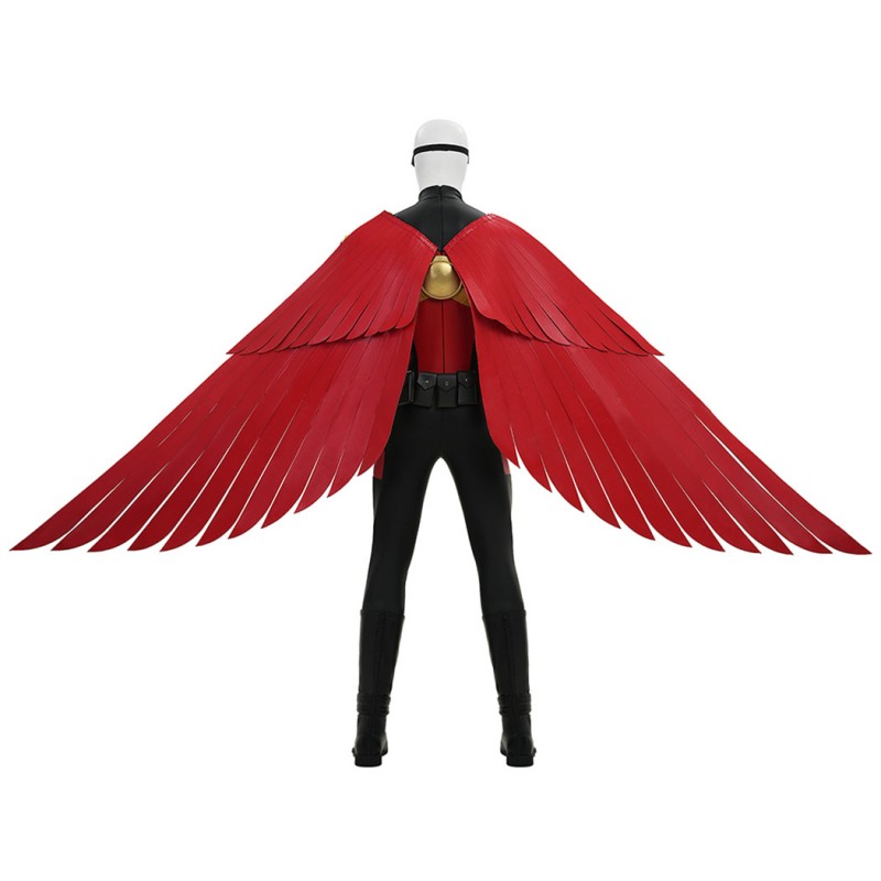 Tim Drake Cosplay Costume Red Robin Suit Superhero Outfit Adult Full Set
