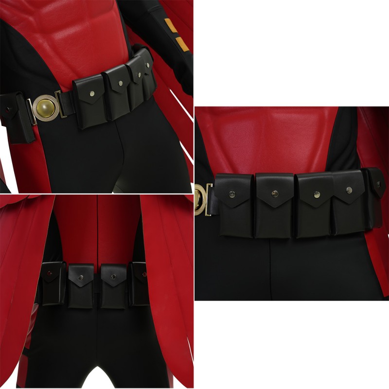 Tim Drake Cosplay Costume Red Robin Suit Superhero Outfit Adult Full Set