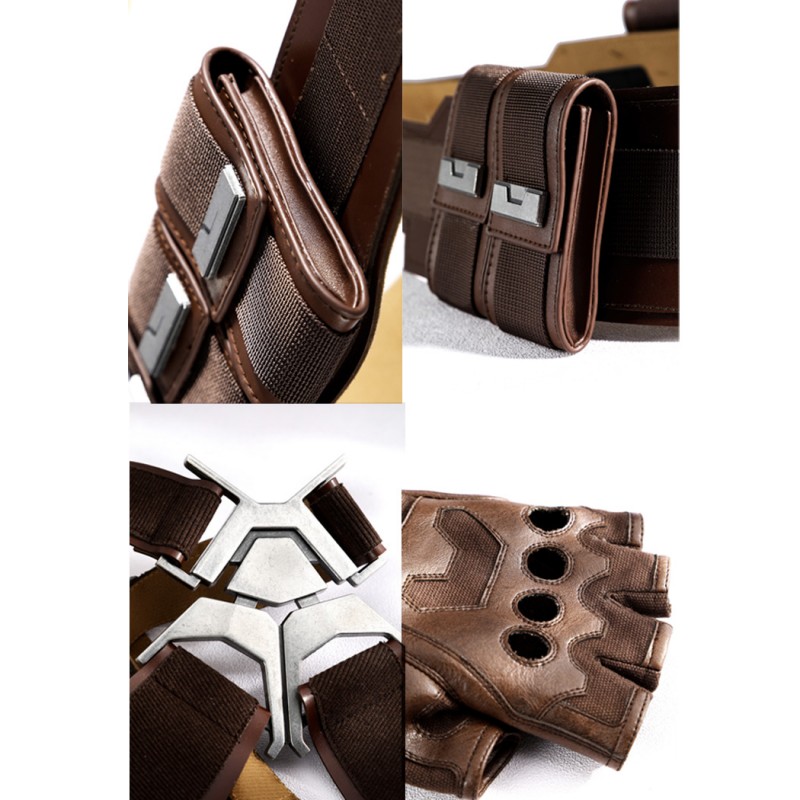 Captain America Steve Rogers Cosplay Costume Avengers Endgame Superhero Suit Deluxe Version