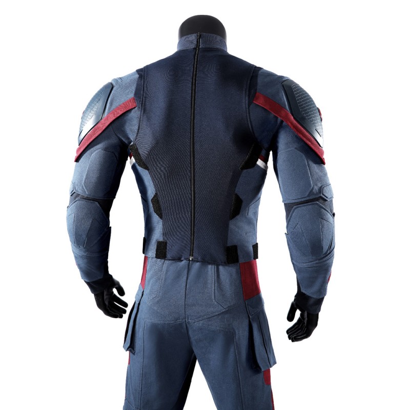 Captain America Steve Rogers Cosplay Costume Avengers Endgame Superhero Suit Deluxe Version