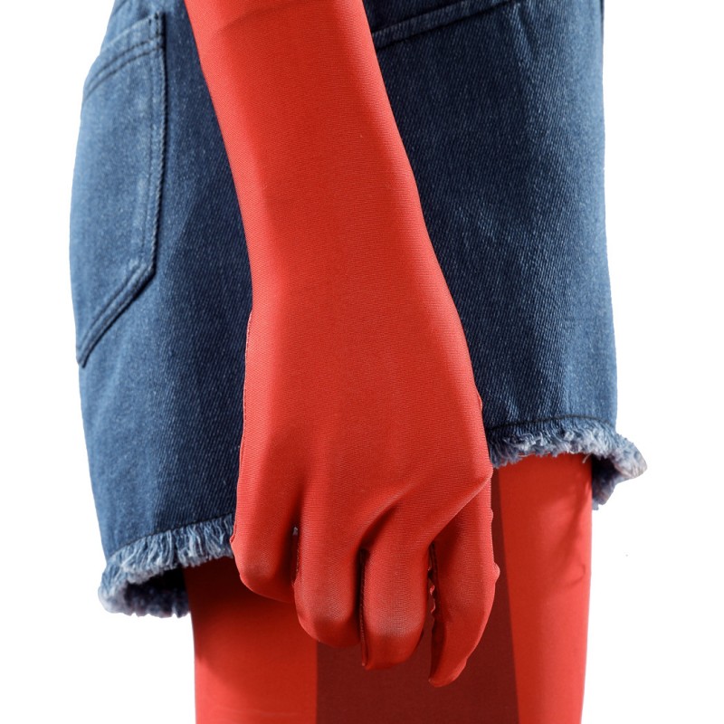 Dispatch Malevola Cosplay Costume Red Bodysuit for Women with Tail Full Set