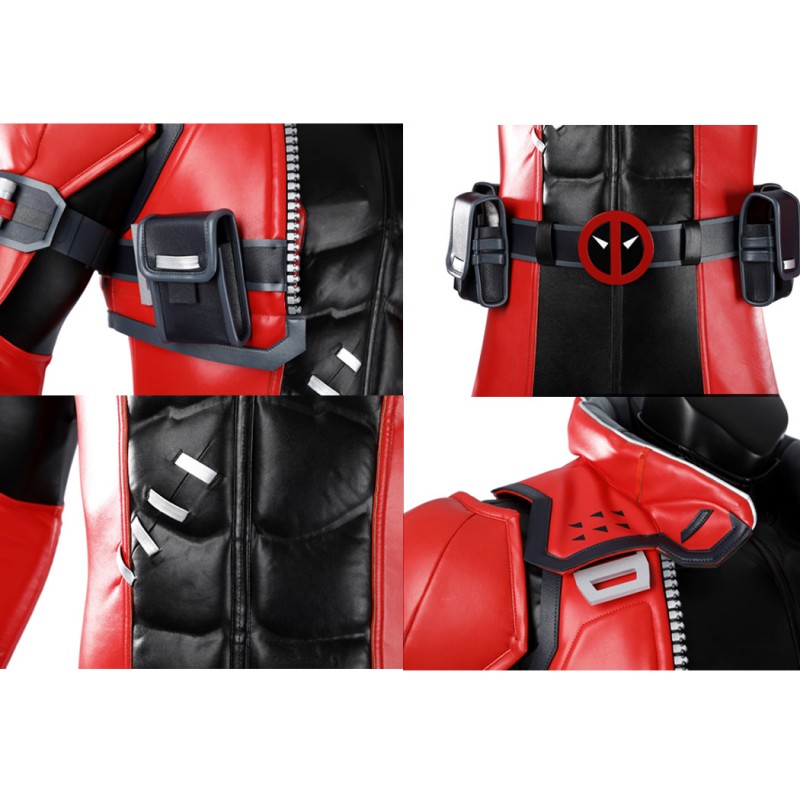 Marvel Rivals Deadpool Costume for Adults Wade Wilson Full Set Cosplay Suit
