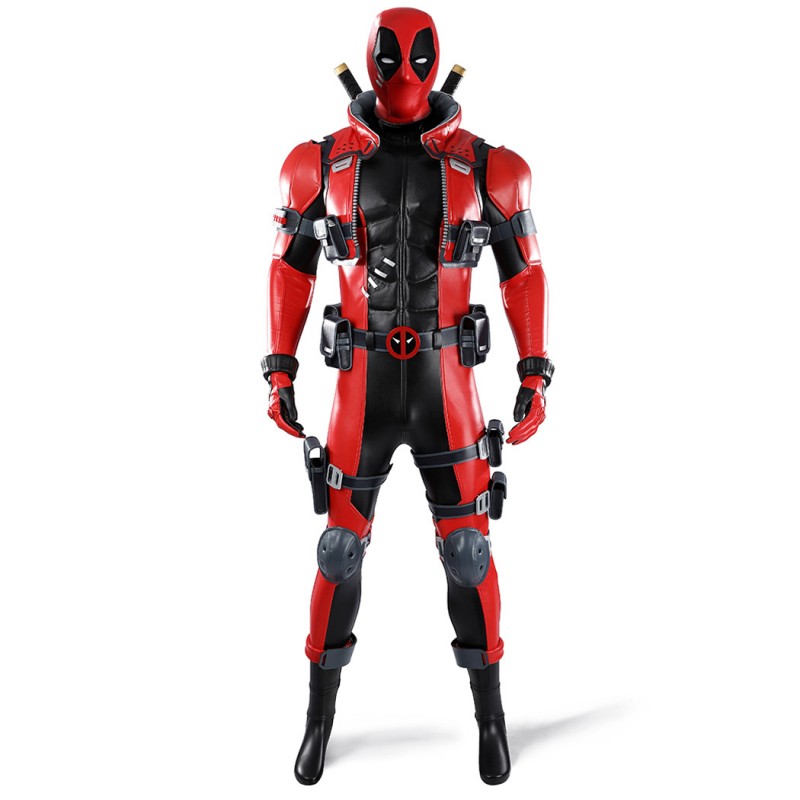 Marvel Rivals Deadpool Cosplay Costume Full Set Wade Wilson Superhero Suit for Adults