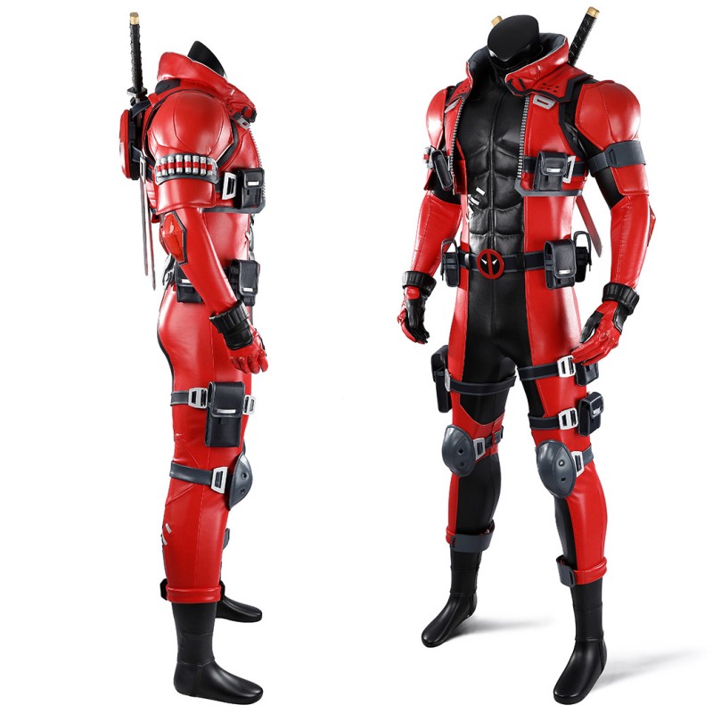 Marvel Rivals Deadpool Cosplay Costume Full Set Wade Wilson Superhero Suit for Adults