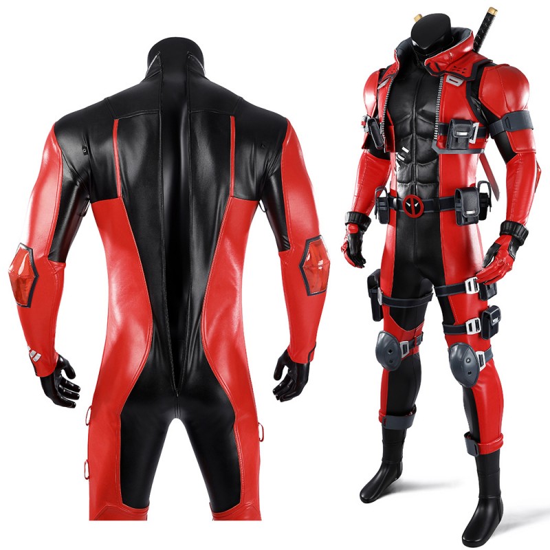 Marvel Rivals Deadpool Cosplay Costume Full Set Wade Wilson Superhero Suit for Adults