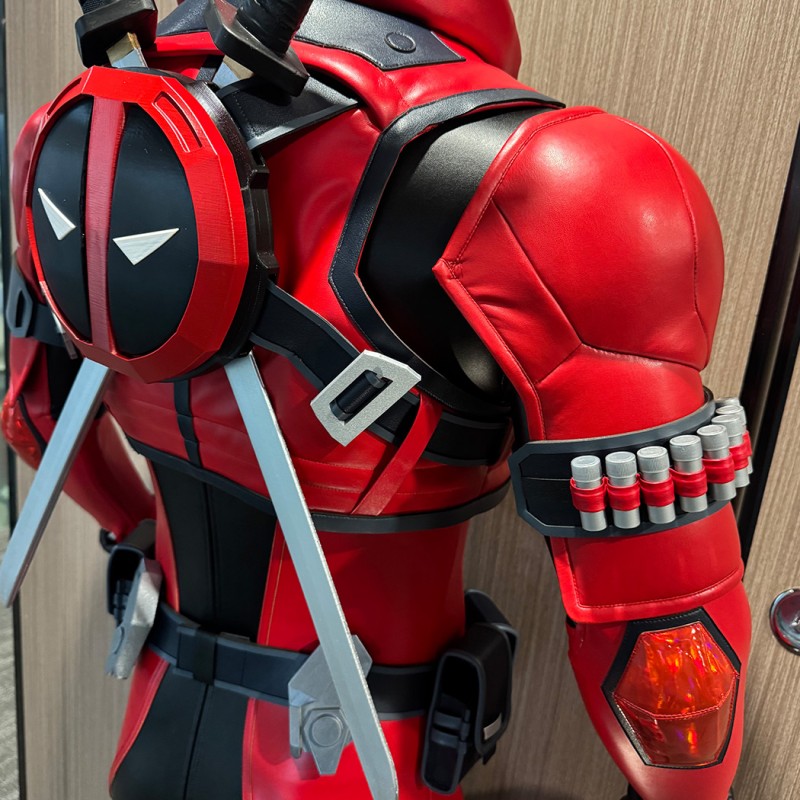 Marvel Rivals Deadpool Cosplay Costume Wade Wilson Suit Superhero Outfit Full Set Adult