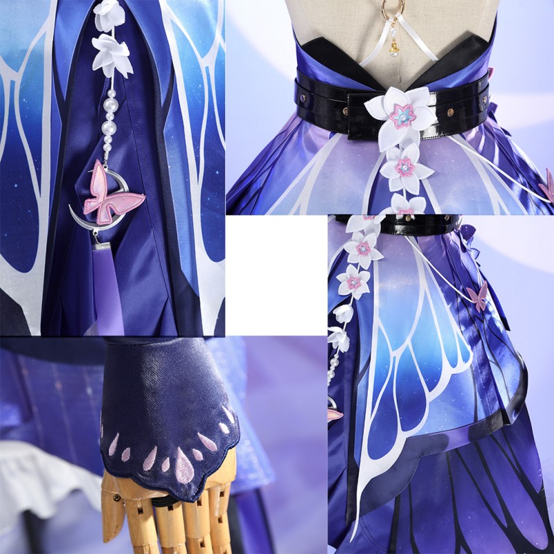 Honkai Star Rail Castorice Cosplay Costume Women Dress Suit Full Set