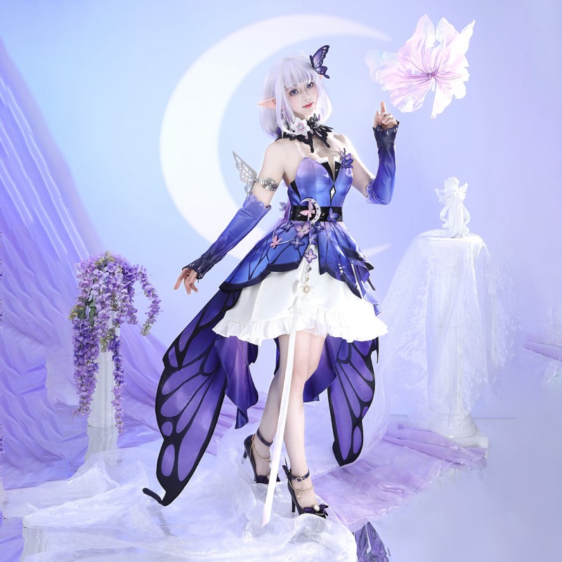 Honkai Star Rail Castorice Cosplay Costume Women Dress Suit Full Set