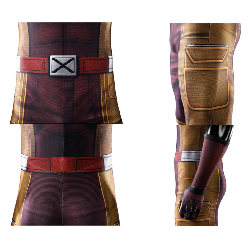 Deadpool 3 Wolverine Cosplay Costume Jumpsuit Printed Suit for Men