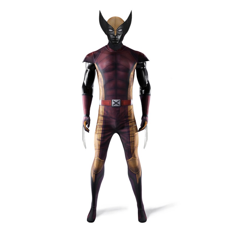 Deadpool 3 Wolverine Cosplay Costume Jumpsuit Printed Suit for Men