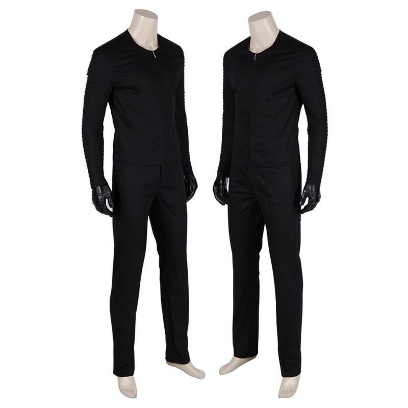 Kylo Ren Cosplay Costume Star Wars The Rise of Skywalker Black Suit