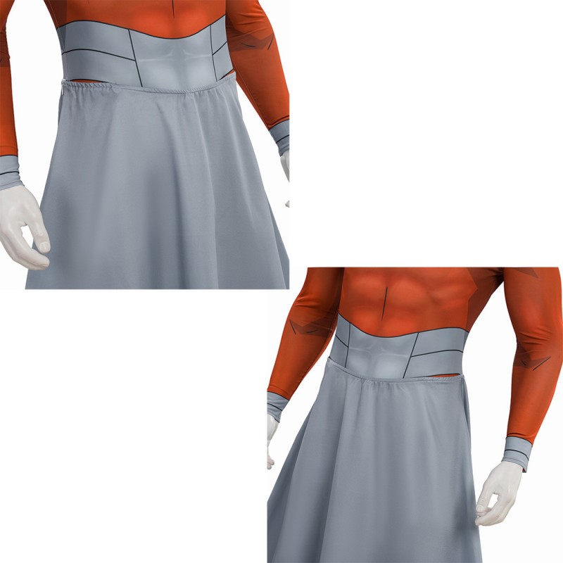 Invincible Season 4 Rex Splode Cosplay Costume for Men Printed Suit with Cape