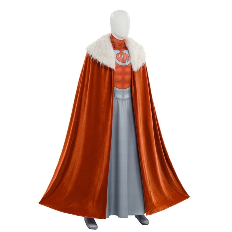 Caped Invincible Invincible Season 4 Thragg Cosplay Costume for Men Printed Suit with ...