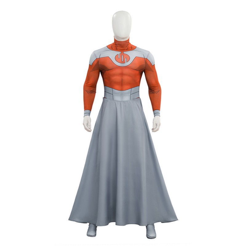 Invincible Season 4 Rex Splode Cosplay Costume for Men Printed Suit with Cape