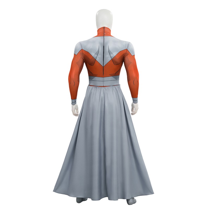 Invincible Season 4 Rex Splode Cosplay Costume for Men Printed Suit with Cape