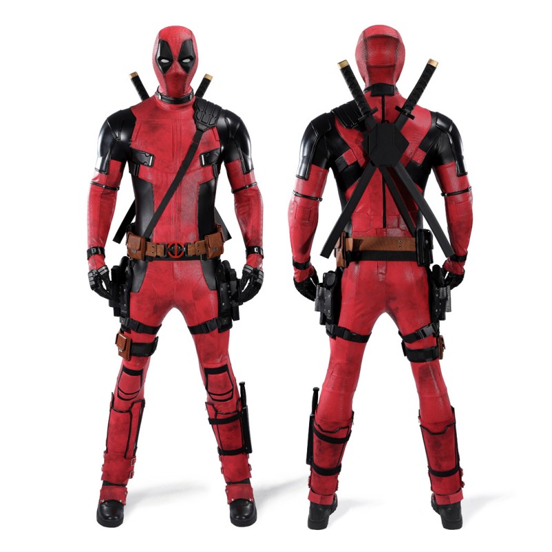 Deadpool 2 Wade Wilson Cosplay Costume Superhero Suit Upgraded Version