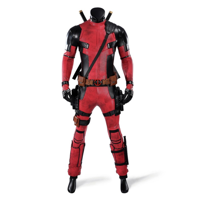 Deadpool 2 Wade Wilson Cosplay Costume Superhero Suit Upgraded Version