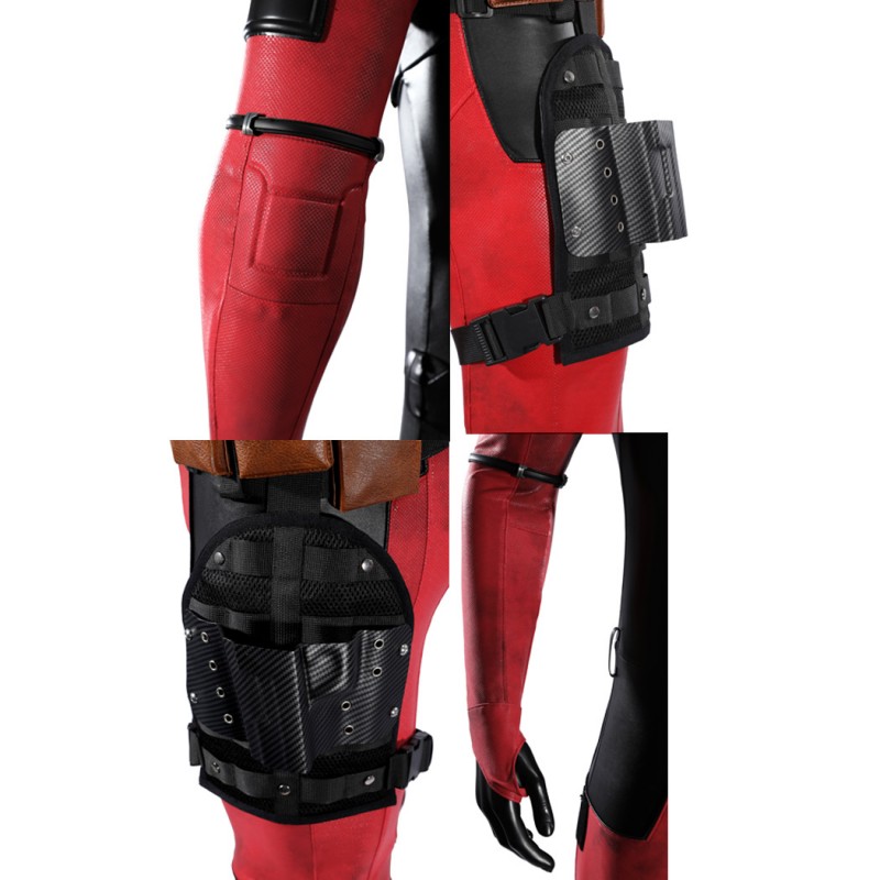 Deadpool 2 Wade Wilson Cosplay Costume Superhero Suit Upgraded Version