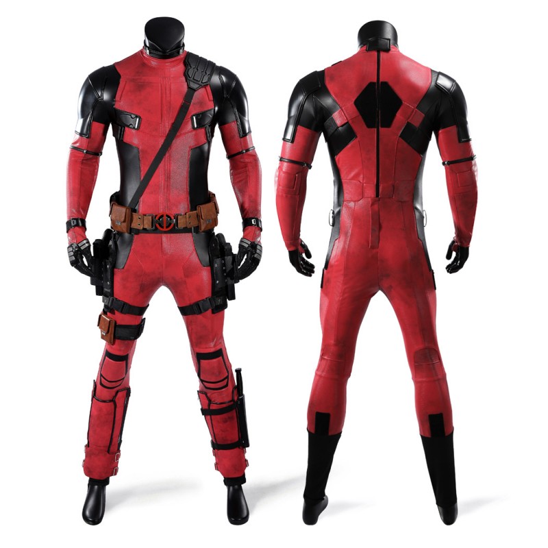 Deadpool 2 Wade Wilson Cosplay Costume Superhero Suit Upgraded Version