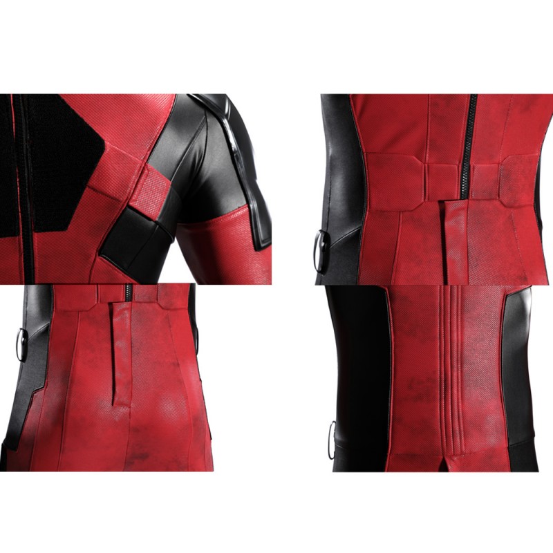 Deadpool 2 Wade Wilson Cosplay Costume Superhero Suit Upgraded Version