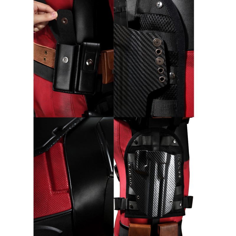 Deadpool Wade Wilson Cosplay Costume Superhero Suit Full Set for Men